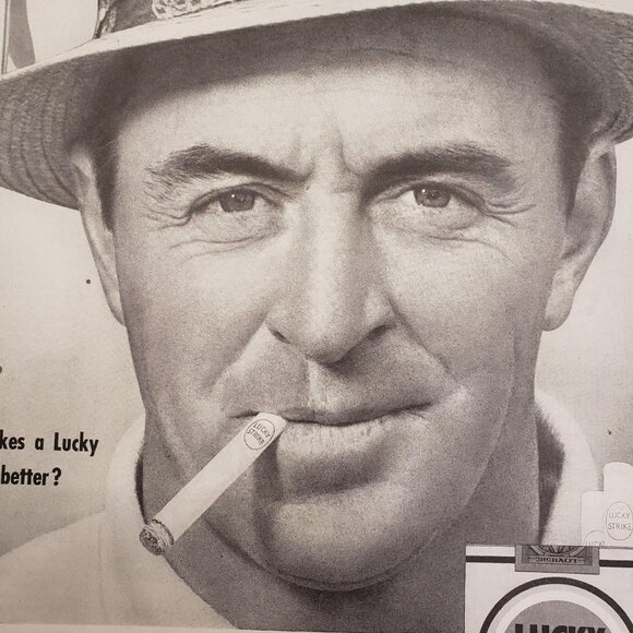 The 11x14 1954 Original Vintage Lucky Strike cigarette advertisement ad - Picture 5 of 5